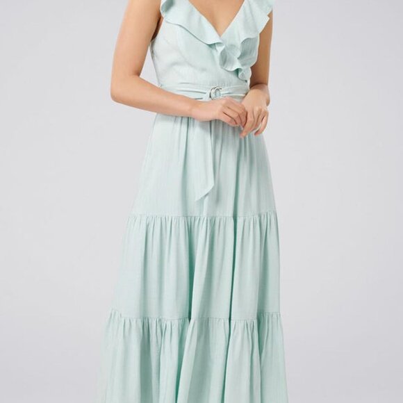 Ever New (AKA Forever New) Alessia Mint Maxi Dress (Wedding Guest, Baby Shower) - Picture 2 of 5